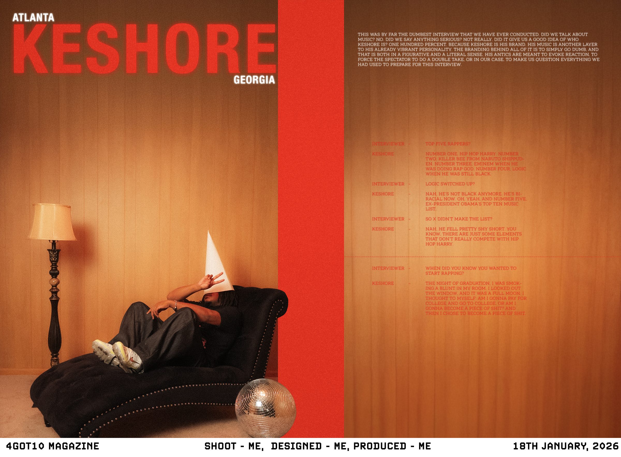 4GOT10 MAGAZINE + INTERVIEW + ATLANTA